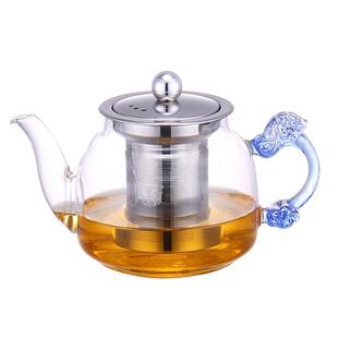 一壶四杯玻璃茶具冲茶器500ml高硼硅泡茶壶耐热玻璃120ml茶杯家用