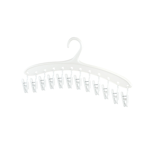 多夹子衣架宝宝衣柜收纳神器儿童口水巾袜子晾晒架多功能挂衣架子