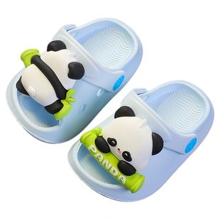 小熊猫宝宝拖鞋儿童男宝婴儿女宝一岁半夏1到3幼儿2凉拖室内防滑