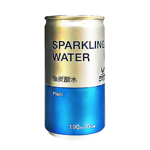 日本神户居留地强碳酸水190ml*6罐 原装进口苏打水气泡水调酒基底