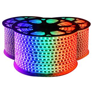 灯带led三色客厅吊顶霓虹家用遥控七彩变色户外超亮防水灯条220V