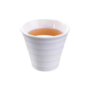 酒店陶瓷茶杯餐厅饭店餐杯纯白商用水杯中式经典公鸡杯餐具直身杯