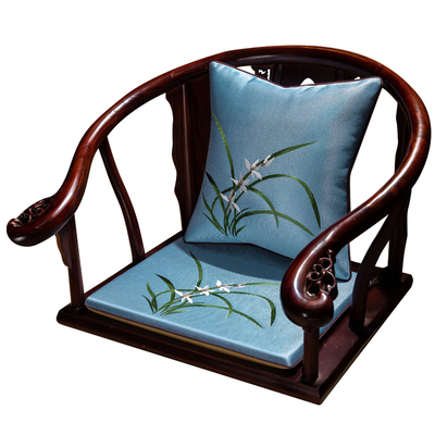 新中式夏季冰丝凉席坐垫定制