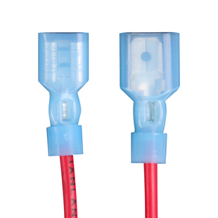 6.3插簧插片电线连接器端子FDFN/MDNF尼龙全绝缘冷压端子铜接插件