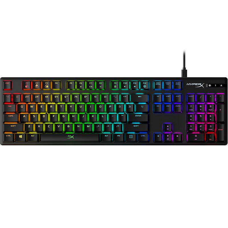 HyperX极度未知 起源RGB机械键盘87键竞技版104键有线电脑USB通用