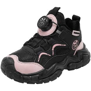 巴布豆童鞋官方旗舰店女童加绒运动鞋冬季女孩跑鞋冬款儿童二棉鞋