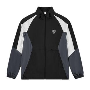 乔丹商场同款鲁道夫无氟防泼水宽松网布风衣男2025冬季新款休闲