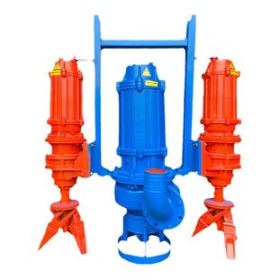 潜水渣浆泵抽沙泵河底池塘清淤大型泥浆泵耐磨搅拌式吸沙机吸砂泵