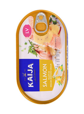 kajja芥末三文鱼罐头即食下酒菜