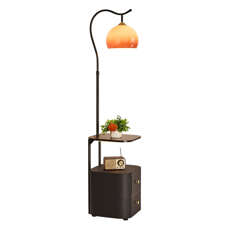卧室床头灯置物架夕阳氛围感台灯