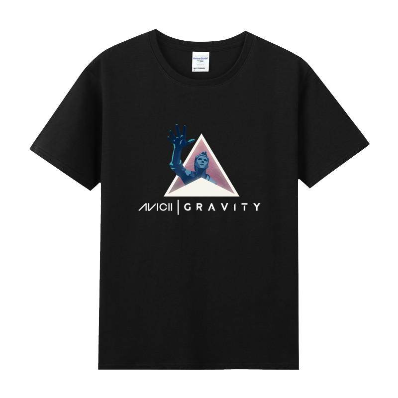 春夏青少年新款男短袖T恤纯棉圆领打底衫衣服Avicii艾维奇 A神