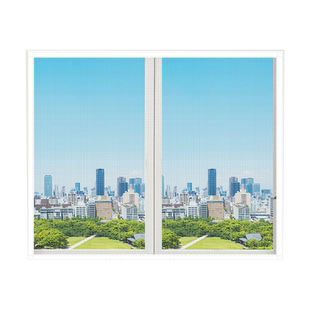 窗户防蚊纱窗网自装免打孔自粘式隐形防蚊虫贴蚊帐可拆卸纱网定制