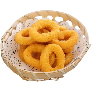 丽日渔舫咔滋鱿鱼圈金黄香酥裹粉鱿鱼圈半成品餐厅汉堡店网红小吃