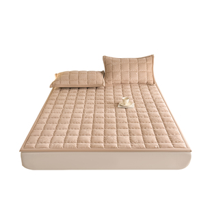 加厚牛奶绒床褥垫家用软垫冬天保暖法兰绒床单垫学生宿舍毯子铺床