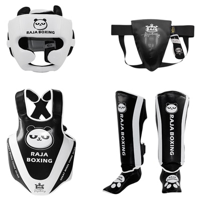 raja熊猫儿童搏击护具训练套装