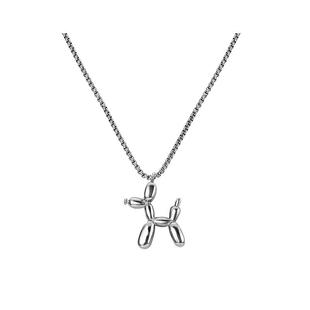 [王嘉尔同款]zeroline爱心气球狗项链男嘻哈毛衣链女轻奢吊坠长款