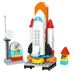 爱国航天飞机船火箭发射宇宙模型太空探测大颗积木拼装大脑卫星