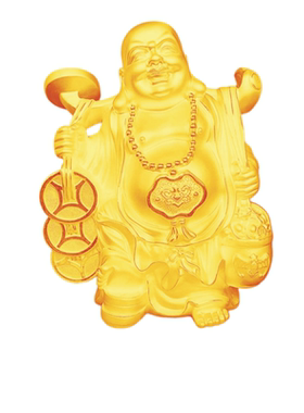 纯银笑佛摆件招财纳福开业送礼