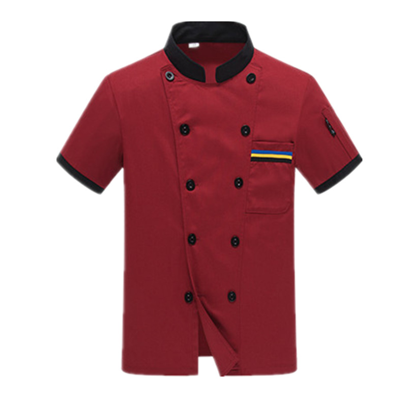 厨师服短袖夏季套装夏装透气薄款 酒店后厨房饭店厨师工作服长袖