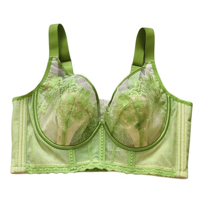 记忆软钢圈内衣女大胸显小五排扣