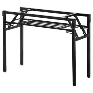 简约加厚折叠桌架长方形桌腿家用弹簧支架双层会议桌架子办公高脚