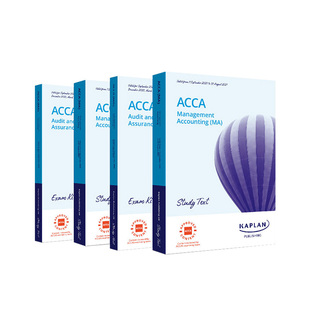2026新版Kaplan官方正版acca教材+练习册赠视频机考题库真题答疑