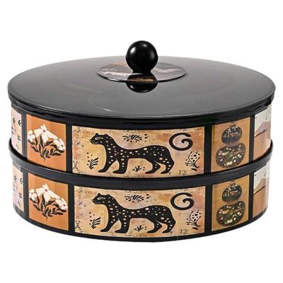 旋转密封干果盘轻奢高档收纳盒