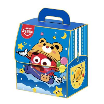 amos阿麦斯4D积木水果剥皮糖果汁爆汁软糖萌趣书包汪汪队盲盒周边