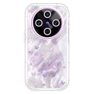 适用vivox100ultra手机壳女款100s保护套90硅胶s19全包80防摔iqoo12透明50新款30蝴蝶vivo超好看neo10高级9软