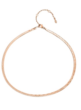 TWINSLULU个性气质扁蛇骨项链