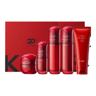 【丁禹兮】韩束红蛮腰水乳套装五件套礼盒护肤品紧致抗皱礼物正品