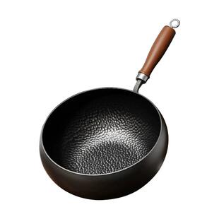 芭蒂维拉正宗锤纹大肚锅熟铁锅正品家用炒菜锅无涂层不粘炒锅