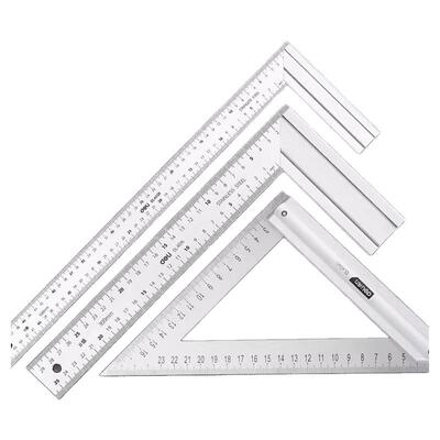 得力角尺高精度直角90度尺木工专用角度尺拐尺不锈钢工业级多功能
