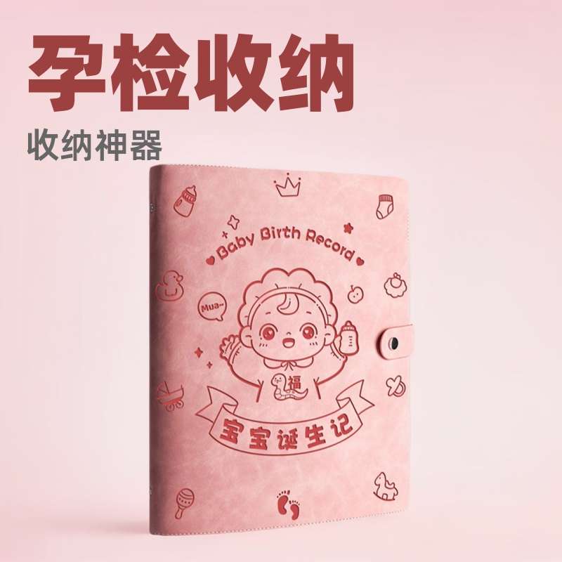 b超检查单怀孕彩超单检告验血报告孕检阿帆仨收纳册