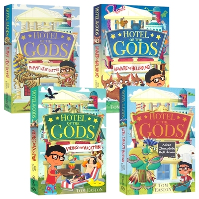 Hotel of the Gods 众神酒店 1-4 册 英文章节书 6岁+ 神话传说 幽默诙谐 儿童英语课外阅读读物 英文原版进口图书