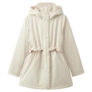 AIGLE艾高秋冬款GORE-TEX防风法式棉外套棉袄可拆卸内胆棉服女士