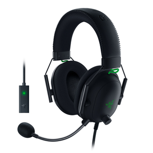 Razer雷蛇旋风黑鲨V2头戴式THX音效V2极速版CSGO电脑电竞游戏耳机