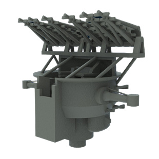 恒辉 明轮 700004 1/700 战列舰用 对空雷达组 3D打印树脂模型