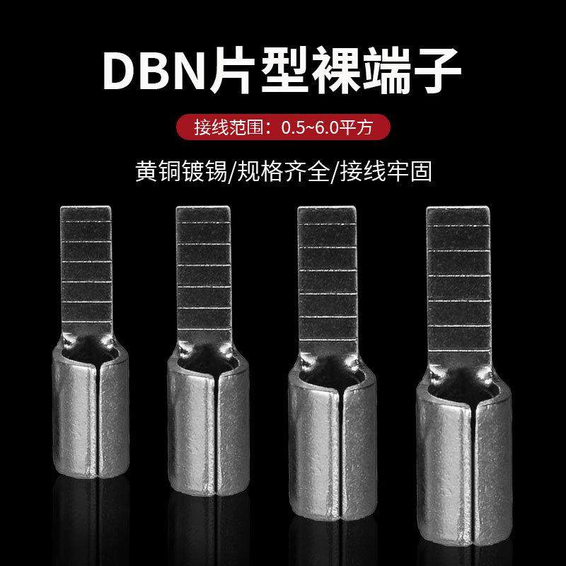 DBN1.25-10 2-10 5.5-10 5.5-14片型冷压接线端子片形插针扁线耳