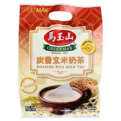 台湾马玉山炭香玄米奶茶可回冲式