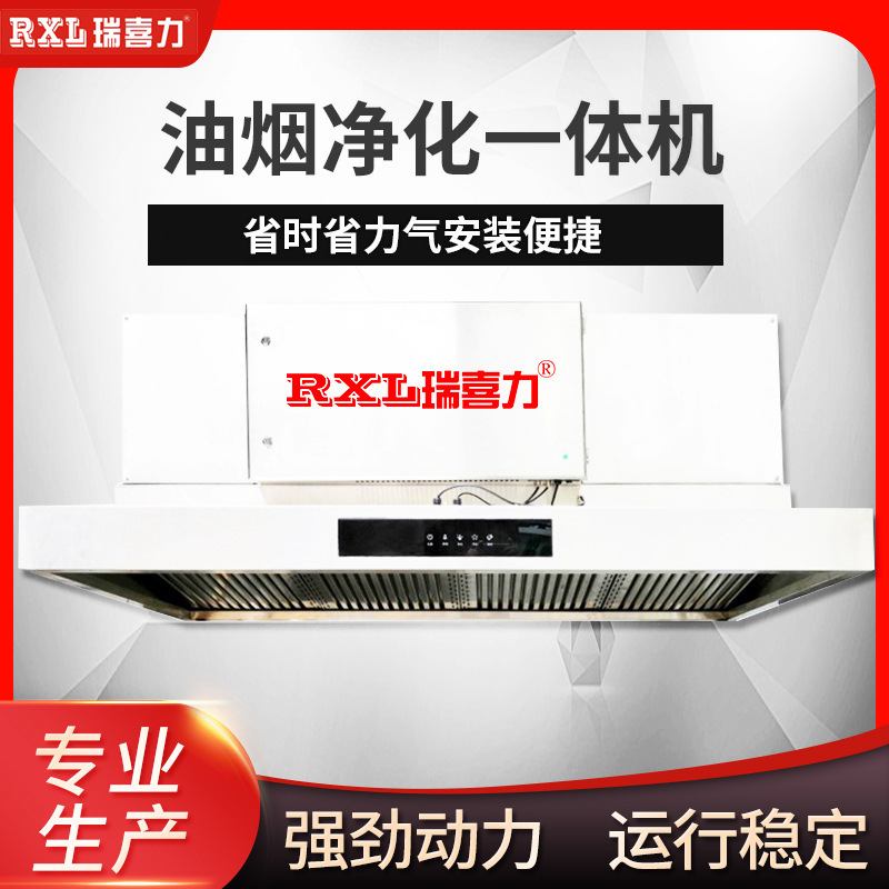 厂家烟罩式油烟净化一体机餐饮业酒店饭店抽油烟净化器商用设备