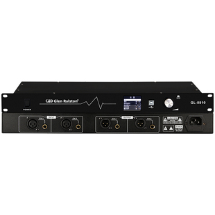 Glen ralston/格伦士顿专业话筒防啸叫反馈抑制器dsp移频处理器音频抑制啸叫不改变音质家用演出工程利器