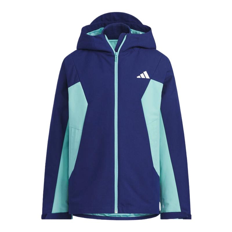 adidas阿迪达斯男大童运动训练保暖连帽羽绒服外套KC5922
