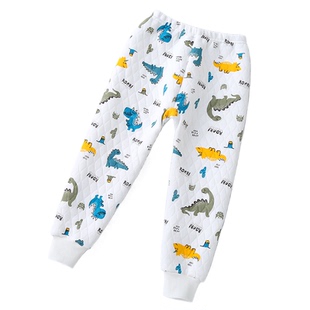 儿童裤子纯棉宝宝保暖秋裤男童秋冬加厚儿童内衣三层夹棉女童内穿