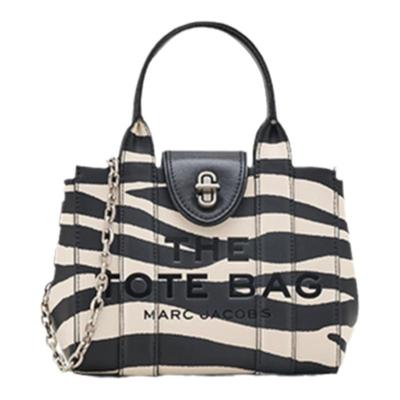 【新年特惠】MARC JACOBS/莫杰 TOTE  迷你牛皮斑马纹斜挎手提包