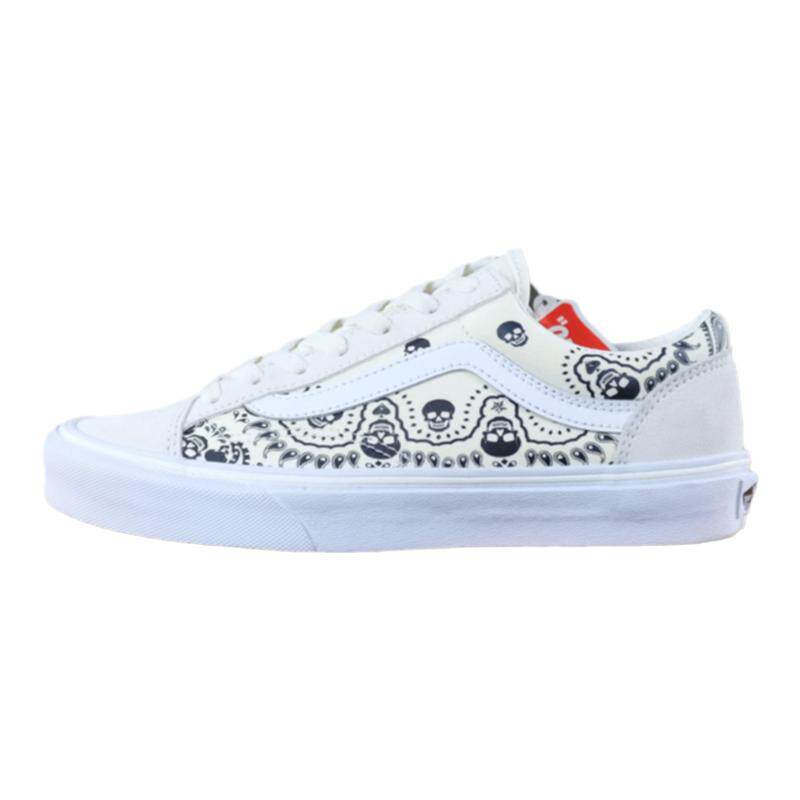 VANS老万范斯style骷髅印花板鞋