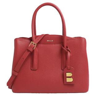 百丽包包女新款红色婚包大容量手提包送礼妈妈包斜挎包X5349CX0