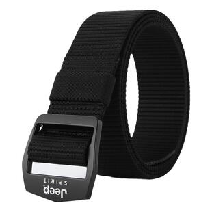 jeepspirit超薄贴身尼龙腰带男帆布皮带运动户外速干裤布料轻裤带