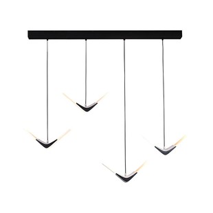 台湾艾舍人多头书房卧室吊灯LED大空间挑高楼梯飞翔简约现代小鸟