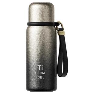 GERM纯钛保温杯男士送礼高档大容量钛杯茶水分离泡茶水杯生日礼物